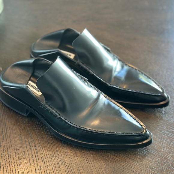 Jil Sander Convertible Pointed Toe Leather Loafer Sz 8.5